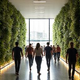 Fitwel Certification Logo and active building occupants